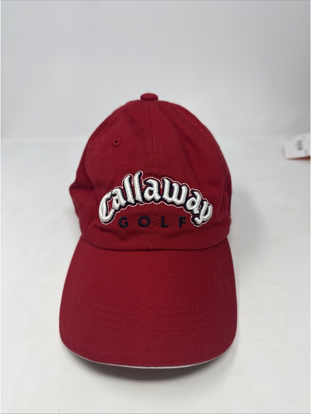 Callaway Golf Embroidered Logo Men's Red Adjustable Strap Back Cap Hat